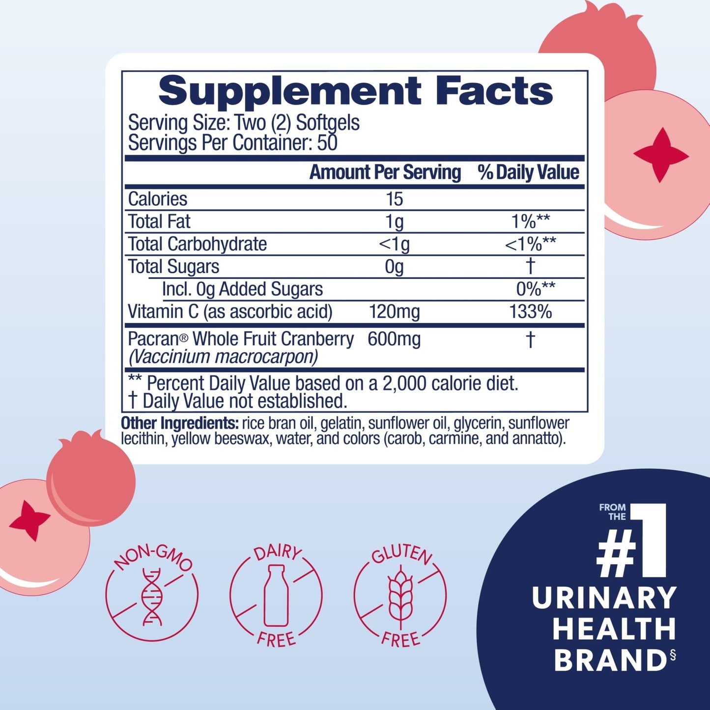 AZO Cranberry Pro, Cranberry Pills for Women & Men, 600mg Pacran, Made with Concentrated Whole Fruit Cranberry Powder to Help Cleanse and Protect The Urinary Tract - PrimeBioHealth - canada supplements
