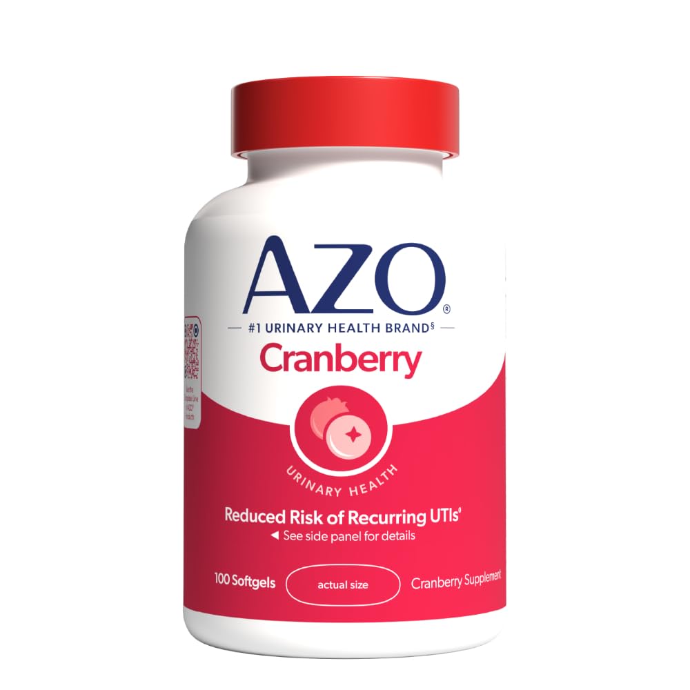 AZO Cranberry Supplement, Made with Concentrated Whole Fruit Cranberry Powder to Help Cleanse and Protect the Urinary Tract - PrimeBioHealth - canada supplements