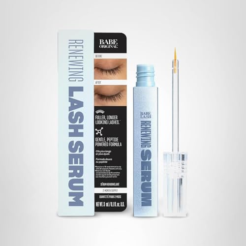 BABE ORIGINAL Renewing Lash Serum – Prostaglandin-Free, Peptide-Infused Gentle Lash Serum for Fuller, Longer-Looking Lashes, Lash Enhancing Treatment - PrimeBioHealth - canada supplements