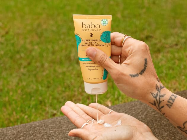 Babo Botanicals Sheer Mineral Sunscreen Lotion SPF 50 with 100% Mineral Active Ingredients for Babies, Kids or Extra Sensitive Skin, Lightweight - PrimeBioHealth - canada supplements