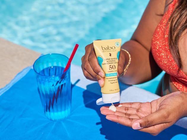 Babo Botanicals Sheer Mineral Sunscreen Lotion SPF 50 with 100% Mineral Active Ingredients for Babies, Kids or Extra Sensitive Skin, Lightweight - PrimeBioHealth - canada supplements