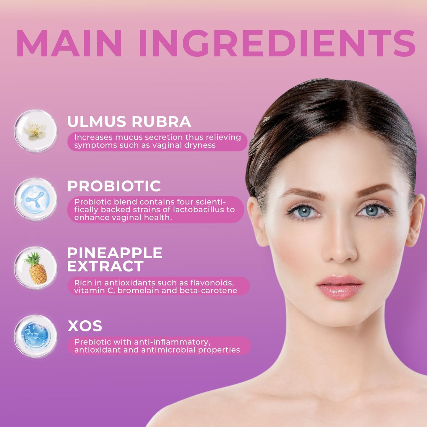 BAKAKOUL Feminine Probiotics Gummies for Women, Vaginal Probiotics with Slippery Elm,Prebiotics & Probiotics Supports pH Balance,Immune Health, Vegan - PrimeBioHealth - canada supplements