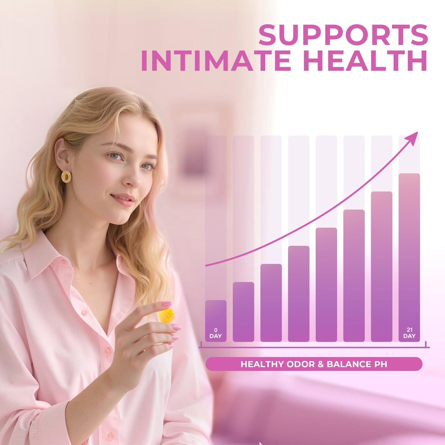 BAKAKOUL Feminine Probiotics Gummies for Women, Vaginal Probiotics with Slippery Elm,Prebiotics & Probiotics Supports pH Balance,Immune Health, Vegan - PrimeBioHealth - canada supplements