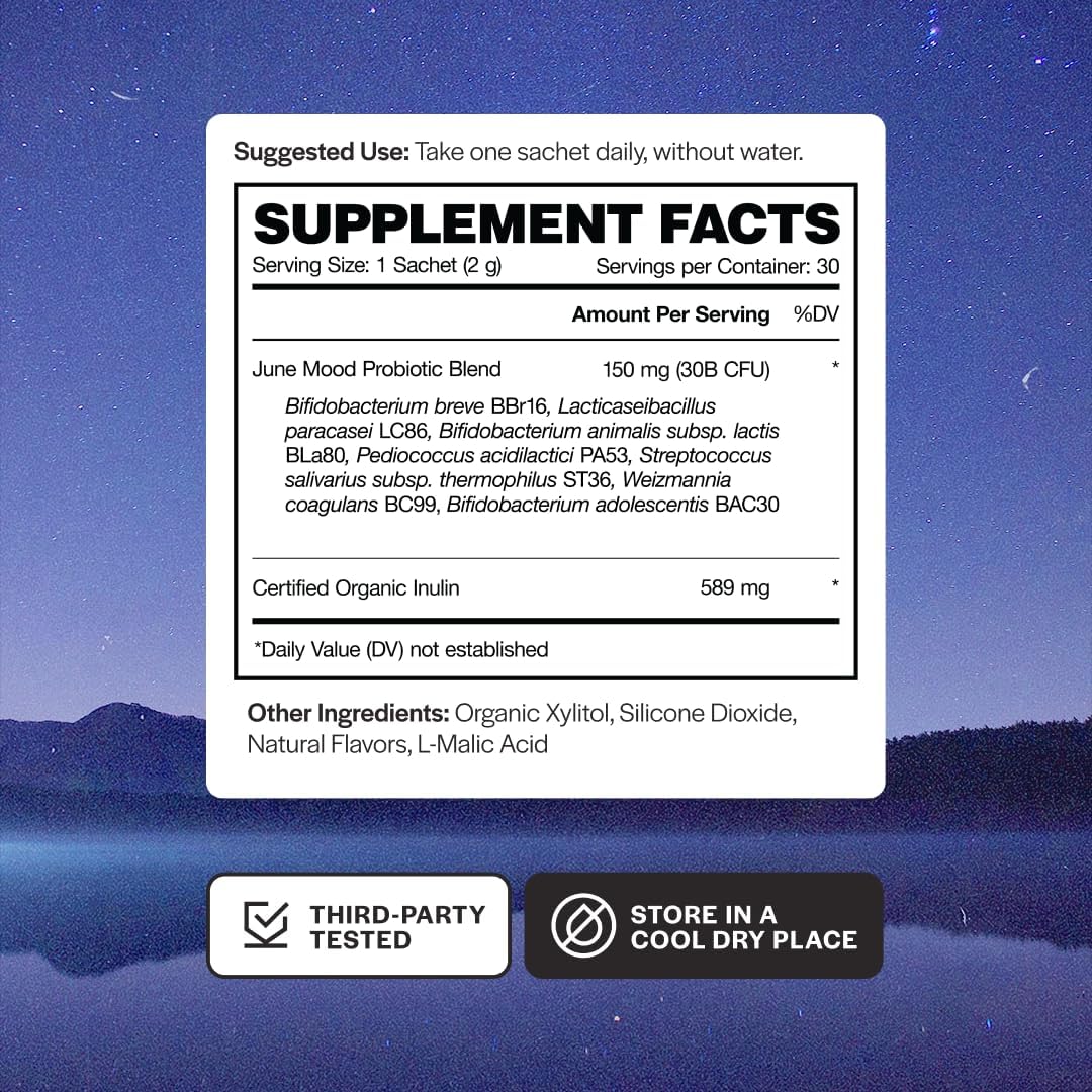 Balance + Relief | Fast Melt Pre + Probiotic for Mood & Stress - BlackBerry Flavor, 30 Powder Sachets - PrimeBioHealth - canada supplements