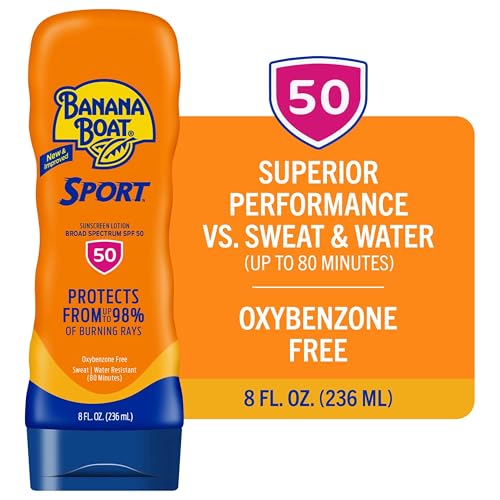 Banana Boat Sport Ultra SPF 50 Sunscreen Lotion, 8oz | Banana Boat Sunscreen SPF 50 Lotion, Oxybenzone Free - PrimeBioHealth - canada supplements