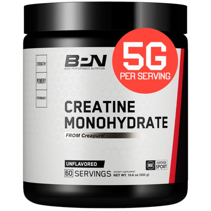 BARE PERFORMANCE NUTRITION, BPN Pure Creatine Monohydrate Powder by Creapure, 5g of Creatine per Serving, - PrimeBioHealth - canada supplements