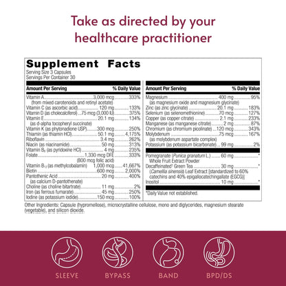 Bariatric Advantage Ultra Multivitamin with Iron - Ultra Multi with Iron - Capsule Format Multivitamin - Provides Full Complex of B Vitamins - PrimeBioHealth - canada supplements