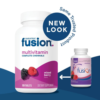 Bariatric Fusion Bariatric Multivitamin with Iron Complete Chewable | Mixed Berry | Post Bariatric Vitamins for Gastric Bypass - PrimeBioHealth - canada supplements