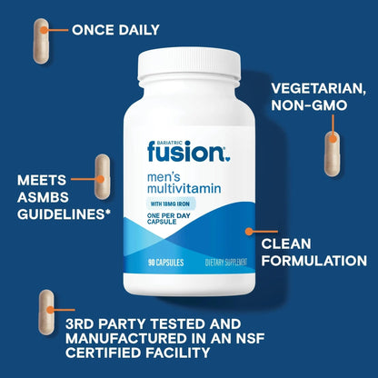Bariatric Fusion One Per Day Bariatric Multivitamin with Iron for Men | with Prostate and Heart Support Vitamins* | - PrimeBioHealth - canada supplements