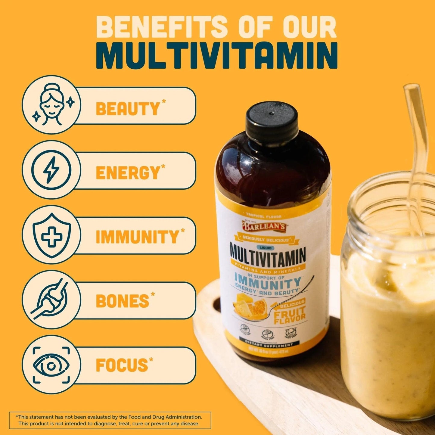 Barlean's Liquid Multivitamin for Women, Men & Kids, 21 Essential Vitamins & Minerals, Includes Biotin, B-Complex - PrimeBioHealth - canada supplements