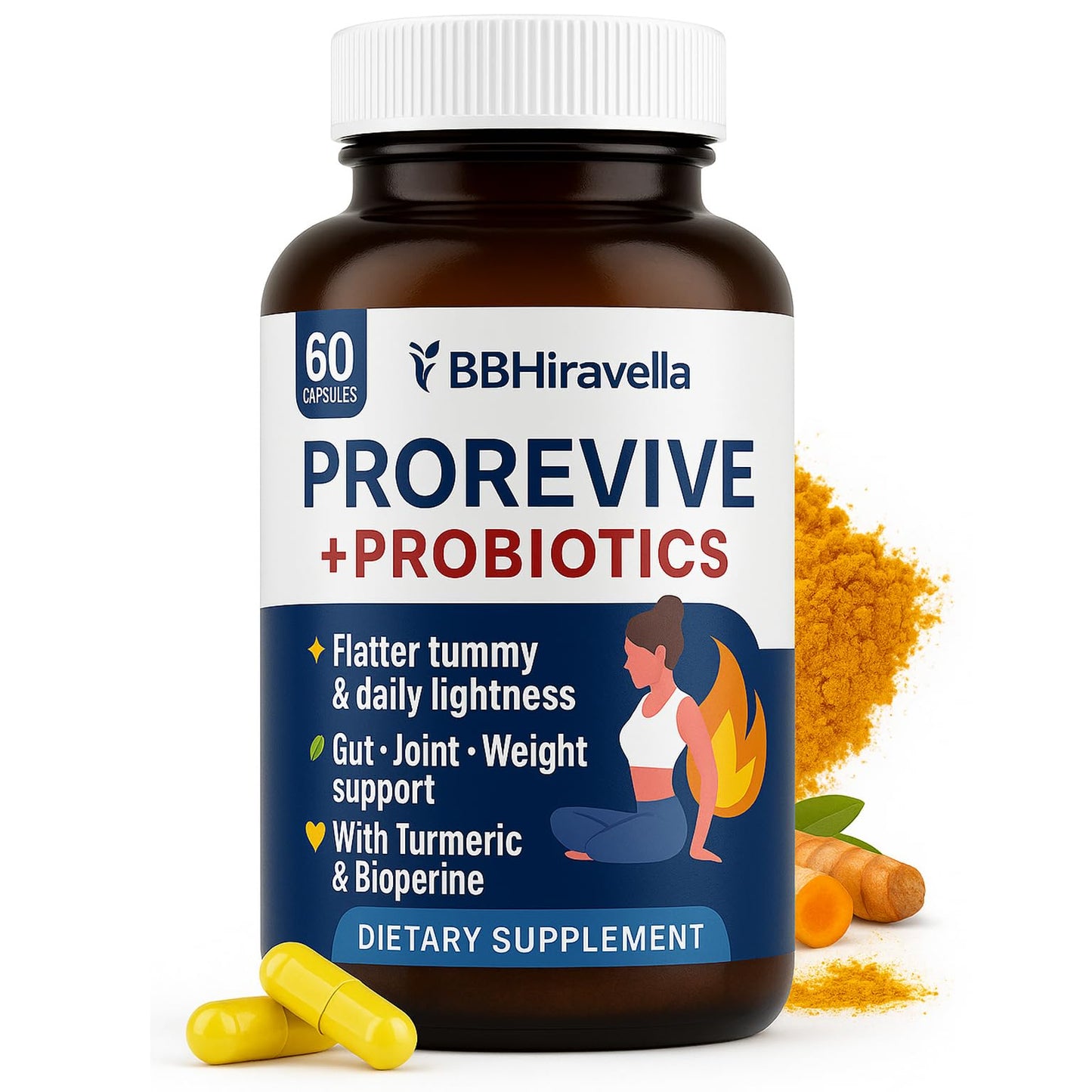 BBHiravella Prorevive for Women Menopause Support | Joint Comfort, Sexy Midsection Curves, Menopause Bloat Relief - PrimeBioHealth - canada supplements