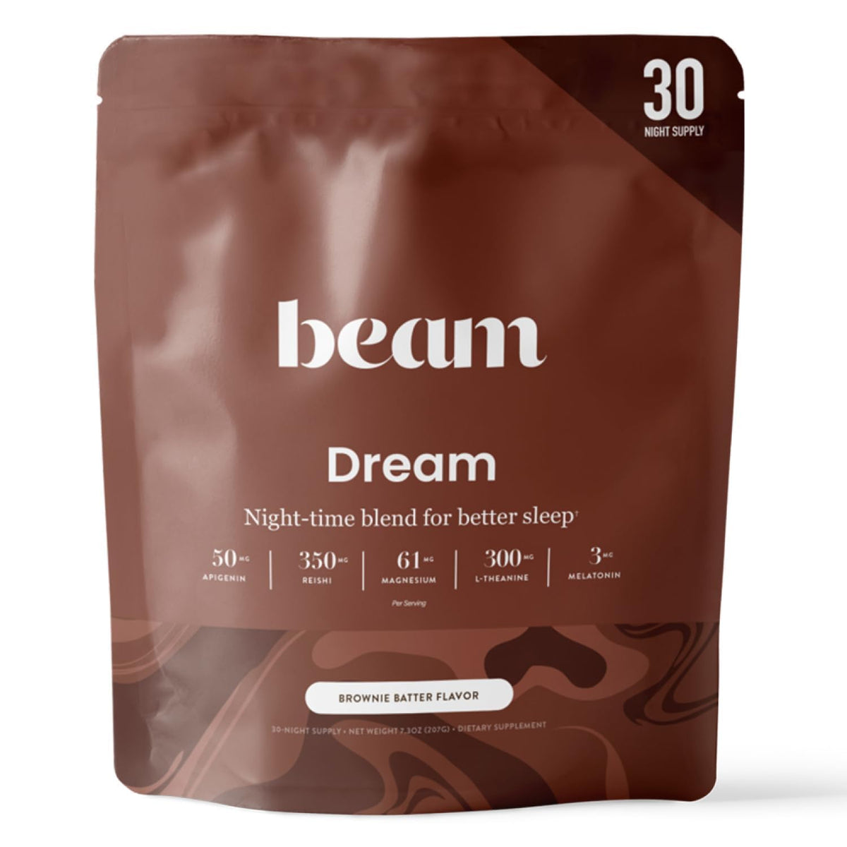 Beam Dream Sleep Powder – Sleep Aid for Adults with Melatonin, Magnesium, L-Theanine, Reishi Mushroom & Apigenin Sleep Supplement, Sleepy Cocoa Bedtime - PrimeBioHealth - canada supplements