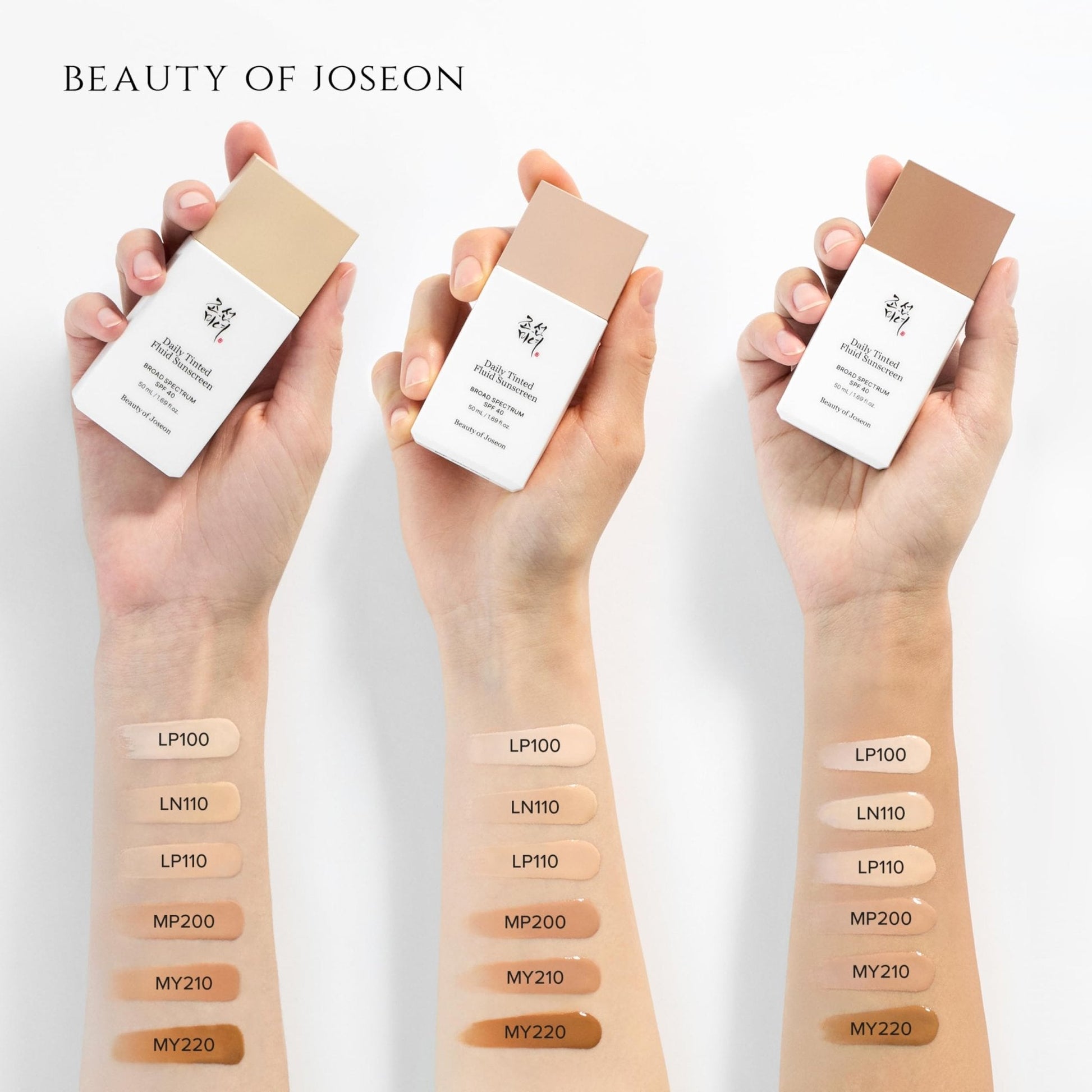 Beauty of Joseon Daily Tinted Fluid Sunscreen 12 Shades for Face Moisturizing Broad Spectrum SPF 40 Korean Skincare 50ml, 1.69 fl.oz - PrimeBioHealth - canada supplements