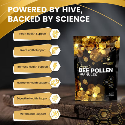 Bee Pollen Granules Third-Party Tested, 1 Lbs. - Bee Pollen for Women, Keto-Friendly Super Food Supplement Packed with Proteins, Vitamins & Minerals - Immune Support, Energy Boost, Digestive Wellness - PrimeBioHealth - canada supplements