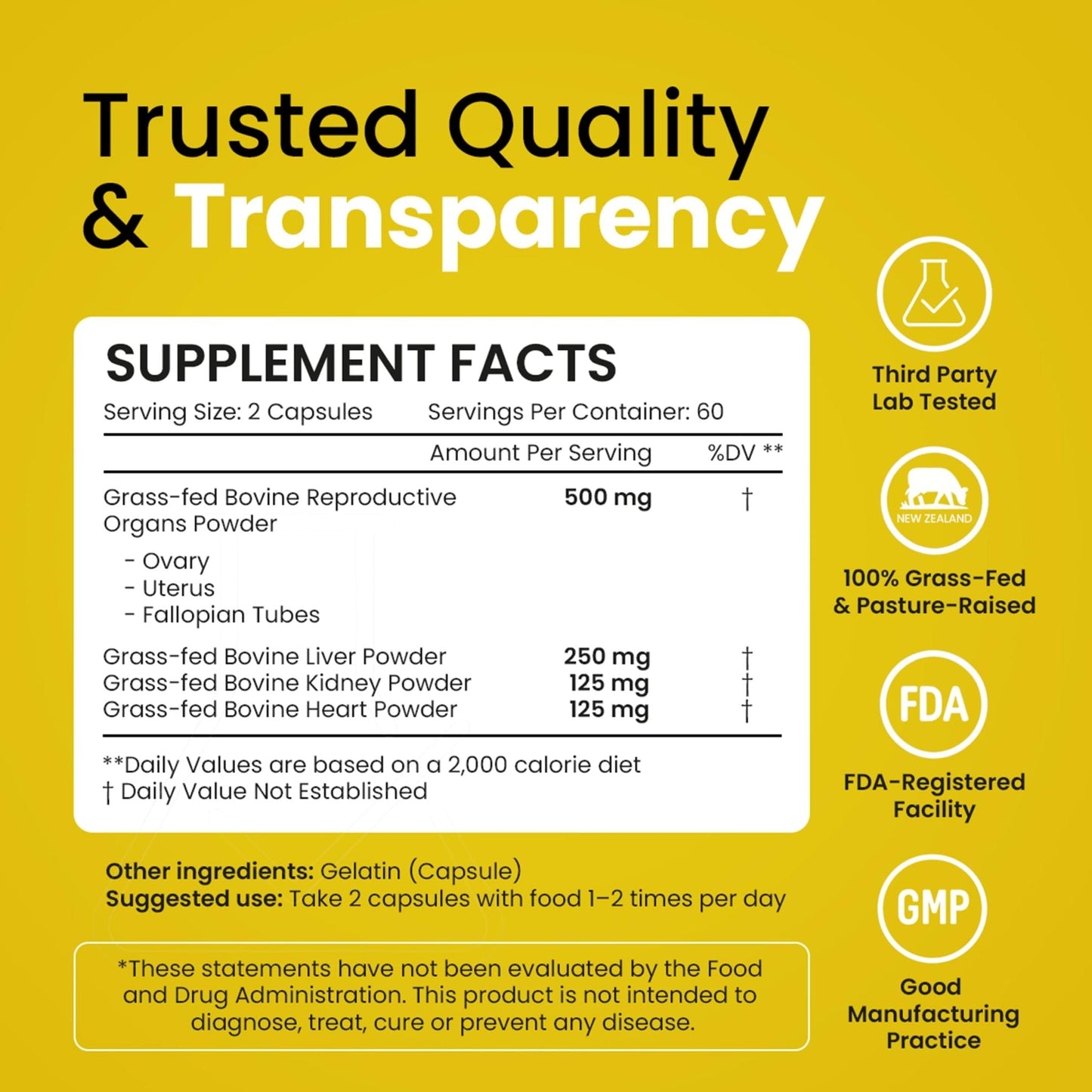 Beef Organ Supplement for Women – Grass Fed Liver, Uterus, Ovary, Heart, Kidney – 30+ Nutrients to Support Hormone Balance, Cycle Health, Energy, Immunity - PrimeBioHealth - canada supplements