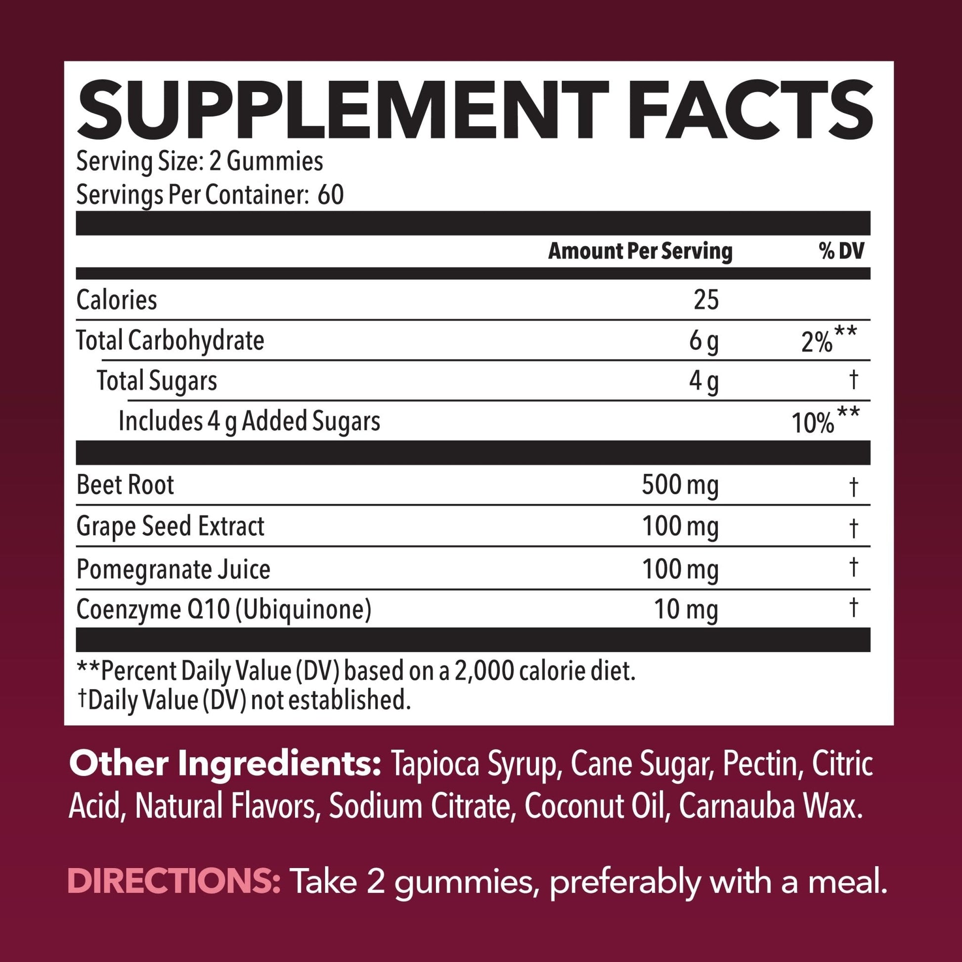 Beet Root Gummies with COQ10 & Pomegranate - Nitric Oxide Supplement for Men and Women - Beetroot for Endurance, Performance, Recovery - Vegan, Non-GMO, Gluten Free - PrimeBioHealth - canada supplements