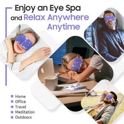 BeHoomi Steam Eye Mask, 10 Packs Heated Eye Mask, Self Heating Disposable SPA Warm Compress for Eyes Sleep Mask, Travel Essentials - PrimeBioHealth - canada supplements