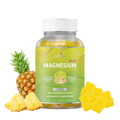 BeLive Magnesium Glycinate Gummies 200 mg - Sugar Free Supplement for Muscle Relaxation, Sleep Support, & Heart Health for Adults & Kids - PrimeBioHealth - canada supplements