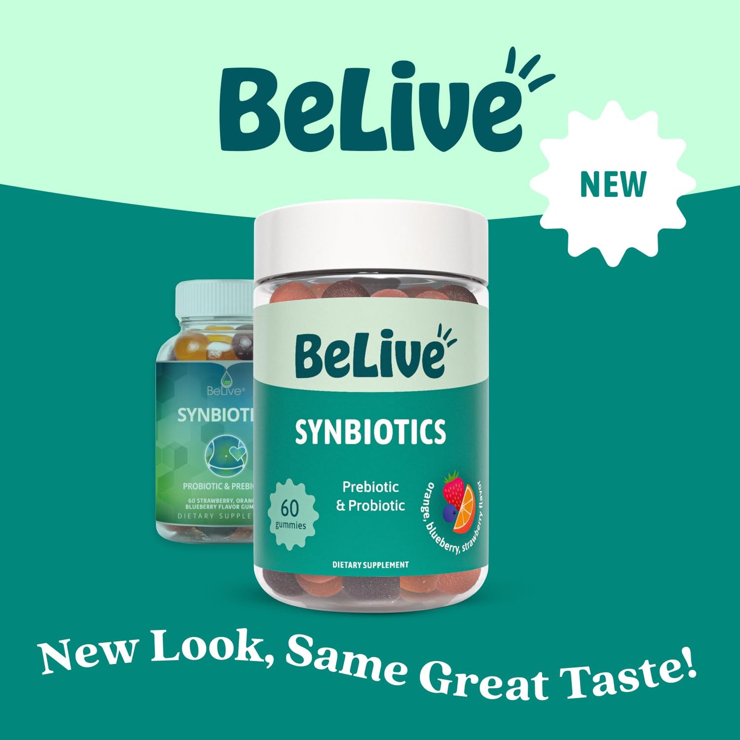 BeLive Synbiotics - Probiotic & Prebiotic Fiber Gummies – High Strength Inulin (3g), Dietary Fiber Supplement, Digestive Support for Kids & Adults - PrimeBioHealth - canada supplements