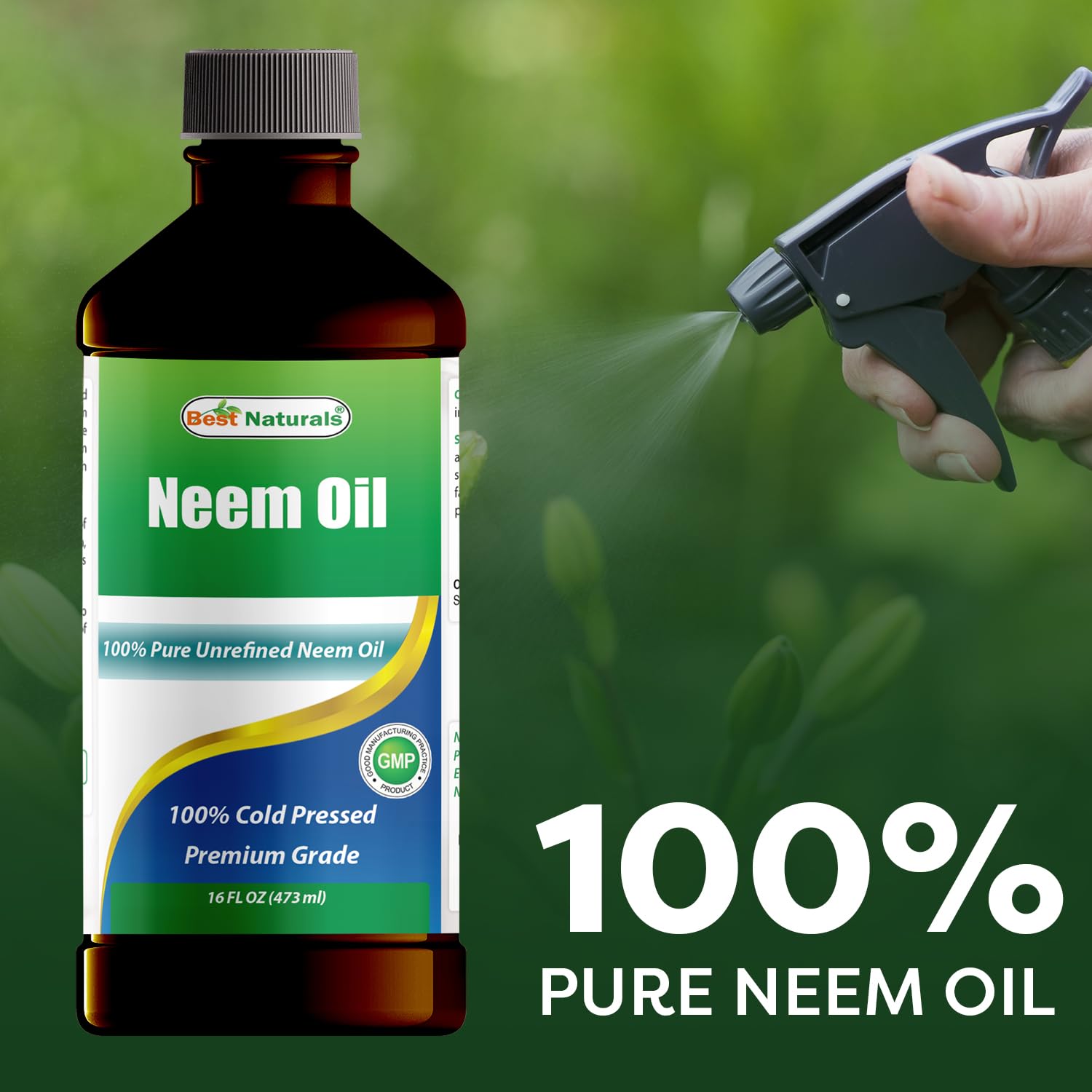 Best Naturals 100% Pure Neem Oil, 100% Cold Pressed and Unrefined - 16 OZ (1 Bottle) - PrimeBioHealth - canada supplements