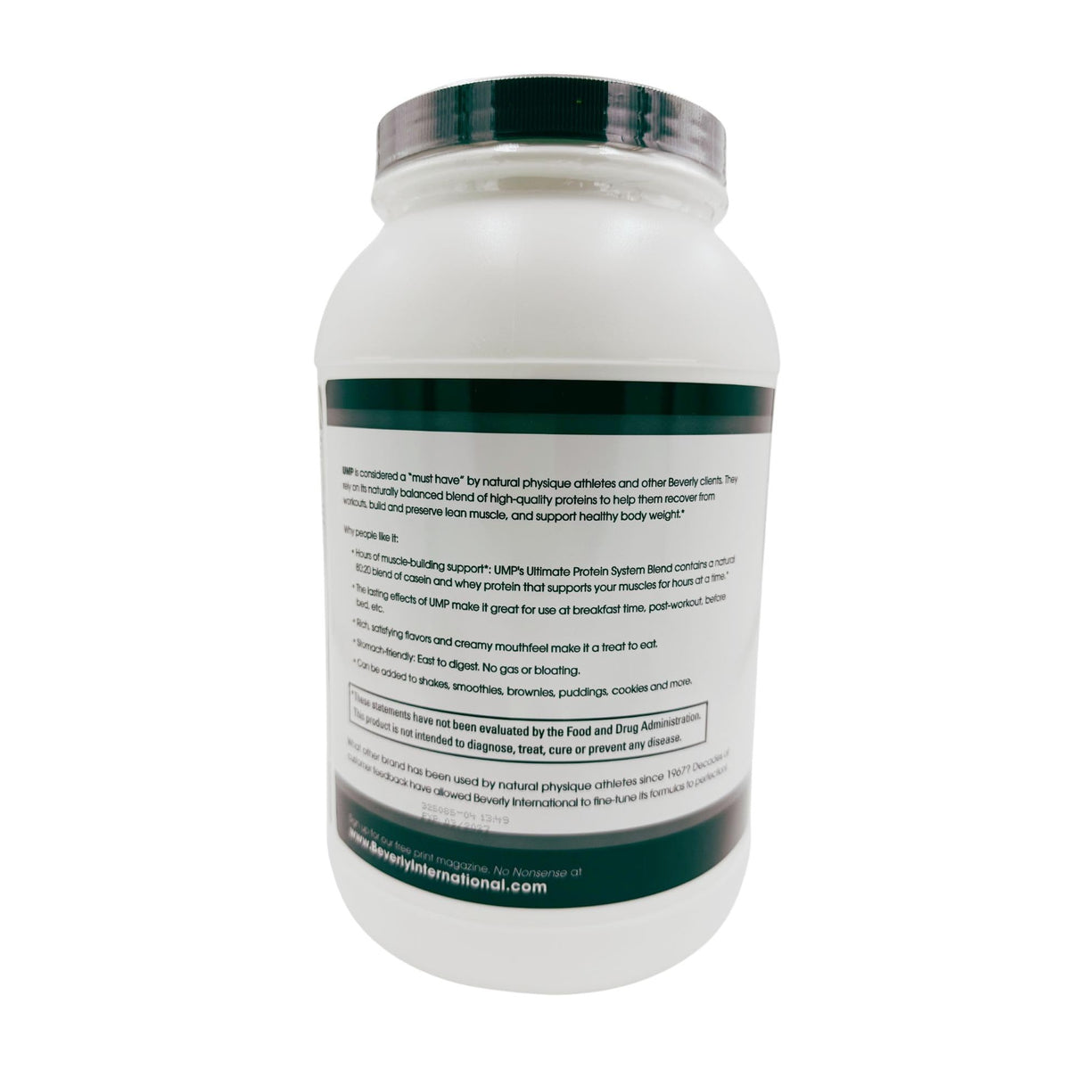 Beverly International UMP Protein Powder, Cookies & Cream. Unique Whey-Casein Ratio Builds Lean Muscle. Easy to Digest. No Bloat. (32.8 oz) 2lb .8 oz - PrimeBioHealth - canada supplements