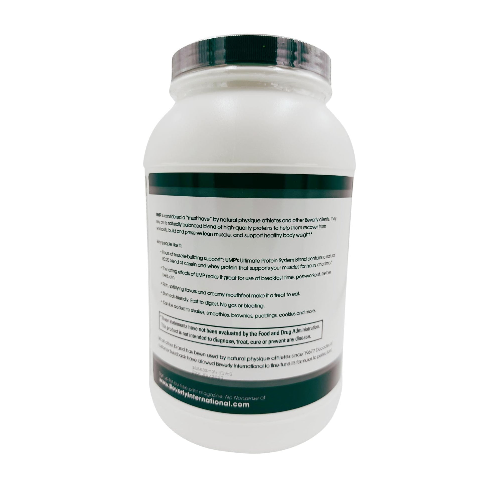 Beverly International UMP Protein Powder, Cookies & Cream. Unique Whey-Casein Ratio Builds Lean Muscle. Easy to Digest. No Bloat. (32.8 oz) 2lb .8 oz - PrimeBioHealth - canada supplements