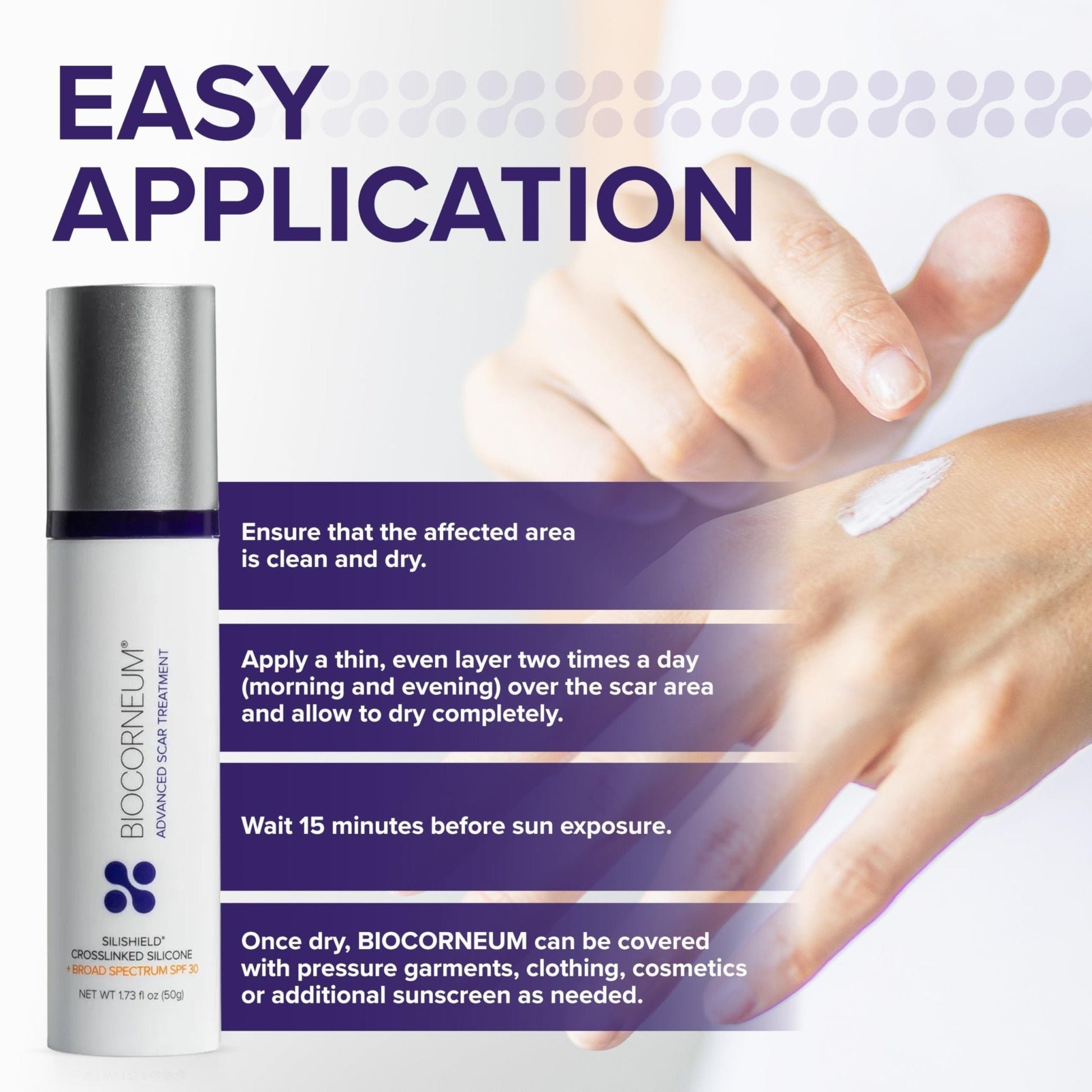 Biocorneum Advanced Scar Treatment with Silishield® & SPF 30 10g – Medical Grade Silicone Gel to Support Healing of Surgical Scars and Marks - PrimeBioHealth - canada supplements