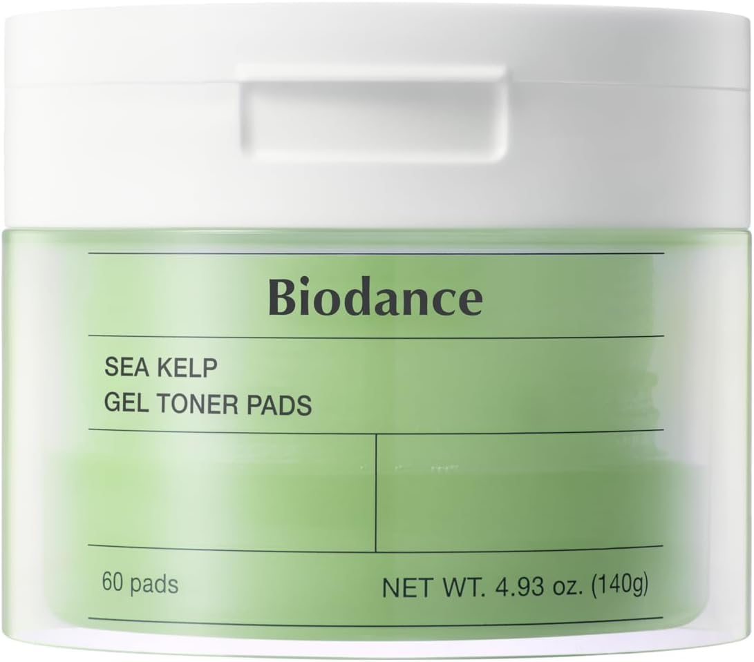 Biodance Sea Kelp Gel Toner Pads, Calming Toner Pads for Sensitive Skin, Oil & Sebum Control, Refreshing Blemish Care - PrimeBioHealth - canada supplements