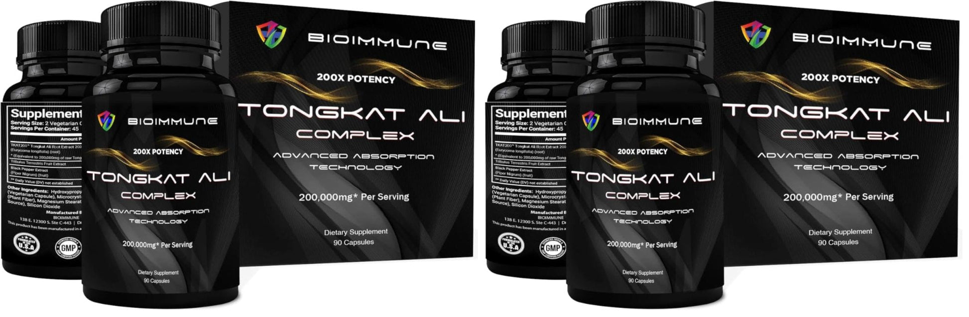 BioImmune Longjack Tongkat Ali Ultra Concentrated Purified Extract Capsules | Strength Muscle Mass, Drive, Performance - PrimeBioHealth - canada supplements