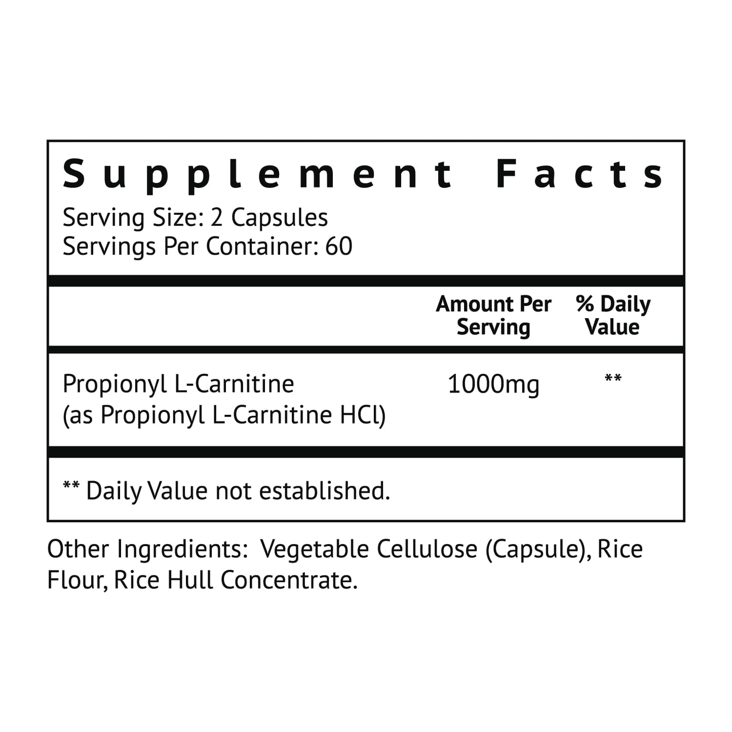 Biolor High Absorption Propionyl-L-Carnitine (PLCAR) No Artificial Fillers - Effective Propionyl L Carnitine HCL Supplement to Support Blood Circulation - 120 Capsules - PrimeBioHealth - canada supplements