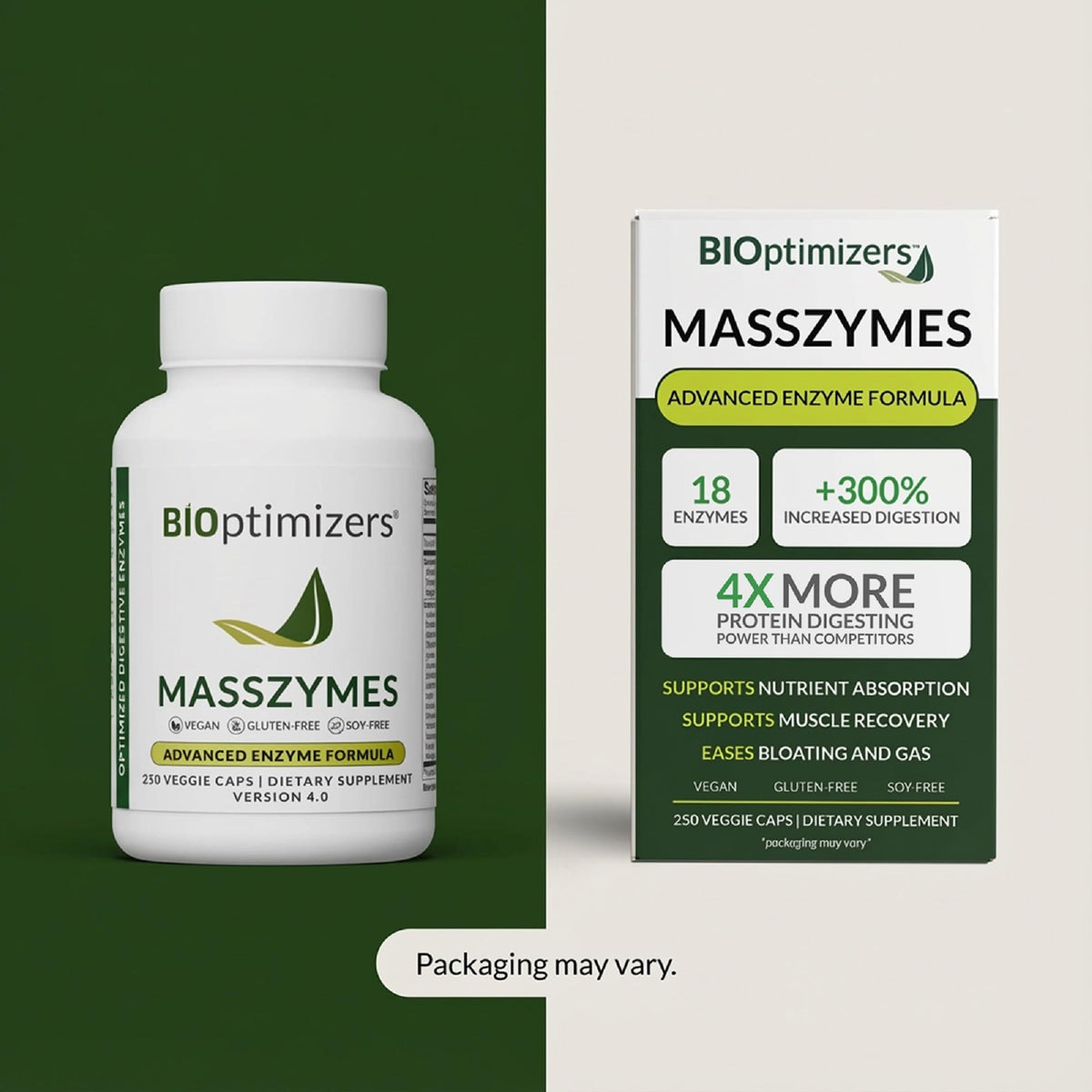 BiOptimizers MassZymes - Complete Digestive Enzymes Supplement for Gut Health - Bloating Relief for Men and Women - Lipase Amylase Bromelain - PrimeBioHealth - canada supplements