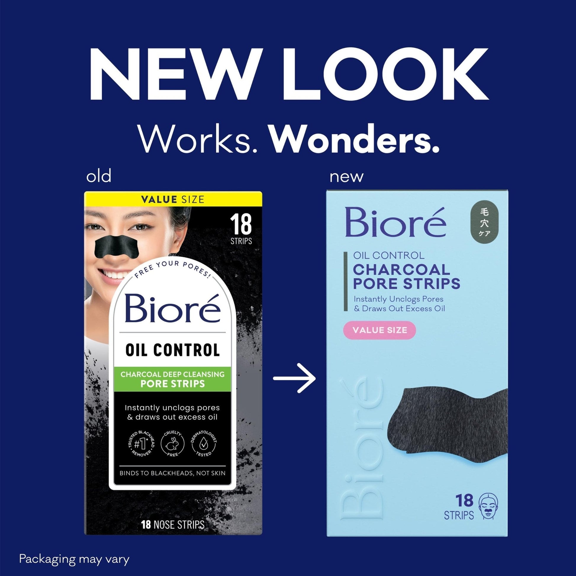 Biore Charcoal, Deep Cleansing Pore Strips, Nose Strips for Blackhead Removal on Oily Skin - PrimeBioHealth - canada supplements