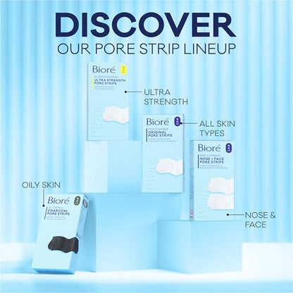 Biore Charcoal, Deep Cleansing Pore Strips, Nose Strips for Blackhead Removal on Oily Skin - PrimeBioHealth - canada supplements