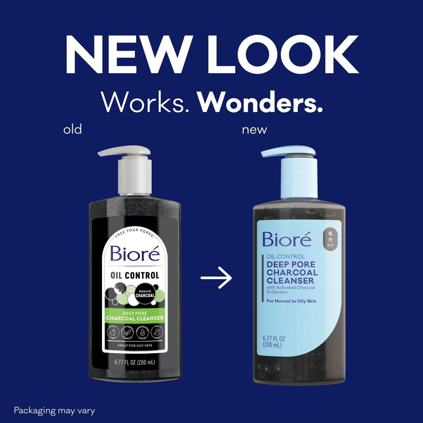Biore Deep Pore Charcoal Face Wash, Daily Facial Cleanser for Dirt & Makeup Removal, for Oily Skin, 6.77 Oz - PrimeBioHealth - canada supplements