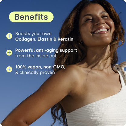 Biosil Collagen Booster Supplement - 180 Vegan Capsules - Patented ch-OSA Activator for Skin, Hair, Nails & Joints - Supports Natural Production - 90-Day Supply - PrimeBioHealth - canada supplements