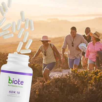 Biote Nutraceuticals - ADK 10 - Immunity + Cardiovascular (90 Capsules) - PrimeBioHealth - canada supplements
