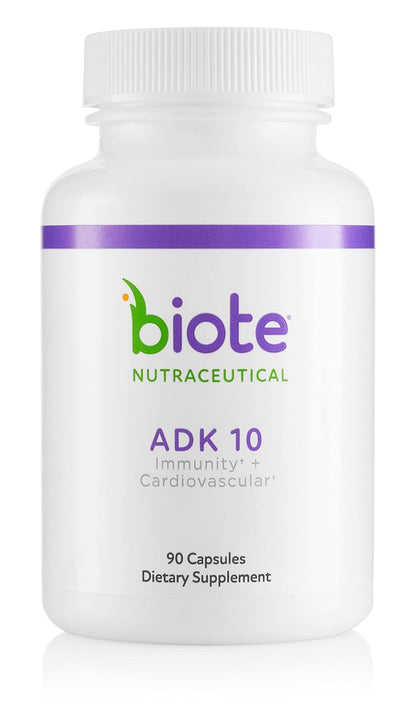 Biote Nutraceuticals - ADK 10 - Immunity + Cardiovascular (90 Capsules) - PrimeBioHealth - canada supplements