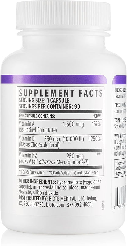 Biote Nutraceuticals - ADK 10 - Immunity + Cardiovascular (90 Capsules) - PrimeBioHealth - canada supplements