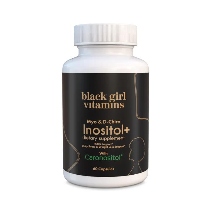 Black Girl Vitamins Inositol Supplement, 2000mg Myo + 50mg D-Chiro, Vegan Capsules to Support Hormone Balance - PrimeBioHealth - canada supplements