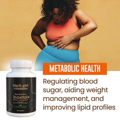Black Girl Vitamins Inositol Supplement, 2000mg Myo + 50mg D-Chiro, Vegan Capsules to Support Hormone Balance - PrimeBioHealth - canada supplements