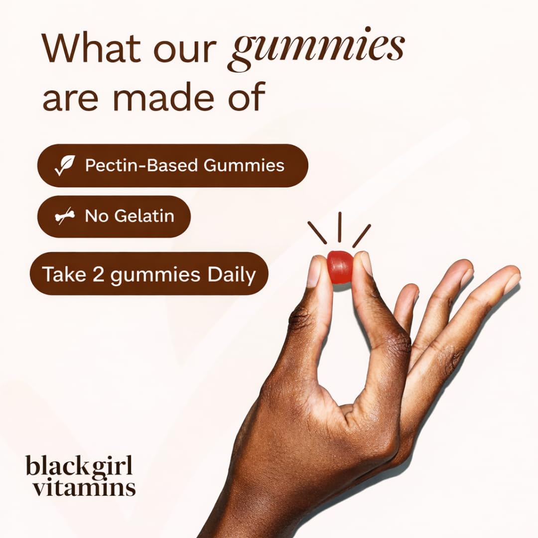 Black Girl Vitamins Once a Day - Womens Multivitamin Gummy - Vitamin A, B, C, E and Zinc. Multivitamin for Women, Immune Support. Vegan - PrimeBioHealth - canada supplements