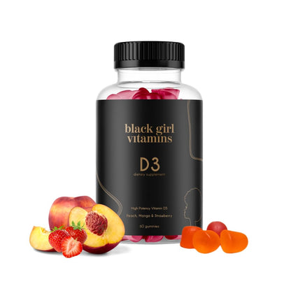 Black Girl Vitamins - Vitamin D3 Gummies, for Immune, Energy, and Bone Support, 2000IU (50mcg) Vitamin D per Serving - PrimeBioHealth - canada supplements