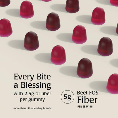 Blessments - Prebiotic Fiber Gummies for Adults & Kids with No Added Sugar- 5g (60 Count) High Fiber Supplement Gummies - Vegan - Keto Friendly - Digestive Health Supplements - PrimeBioHealth - canada supplements
