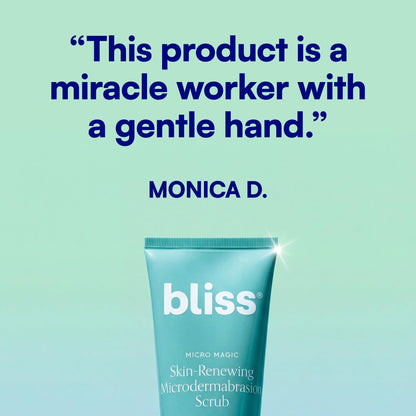 Bliss Micro Magic Skin-renewing Microdermabrasion Scrub | Smoothing Volcanic Pumice & Purifying Kaolin Clay | Refreshed Glow Straight-from-the-Spa - PrimeBioHealth - canada supplements