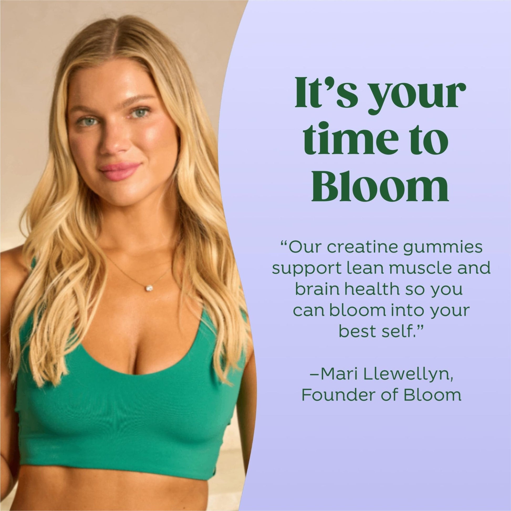 Bloom Creatine Monohydrate Gummies, 5g Per Serving, Sugar Free Creatine Gummy for Workout, Strength, Cognitive Health & Lean Muscle Support - PrimeBioHealth - canada supplements