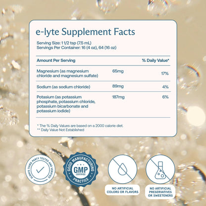 BodyBio e-lyte - Liquid Electrolyte Concentrate for Clean Hydration, Energy & Cramp Relief - No Sugar, No Artificial Flavors, No Fillers, Keto Friendly - PrimeBioHealth - canada supplements