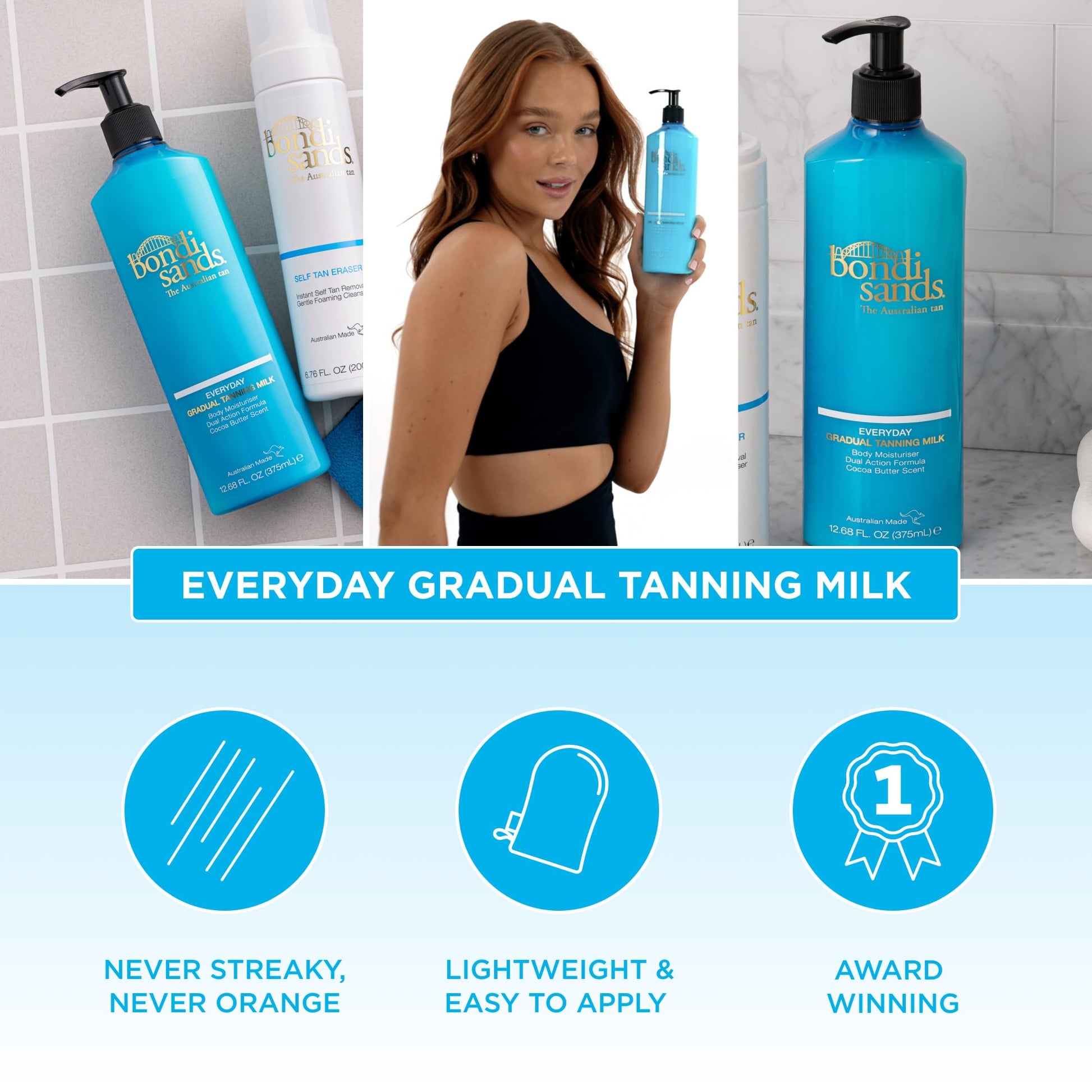 Bondi Sands Everyday Gradual Tanning Milk | Long-lasting, Tanning Body Moisturizer Enriched - PrimeBioHealth - canada supplements