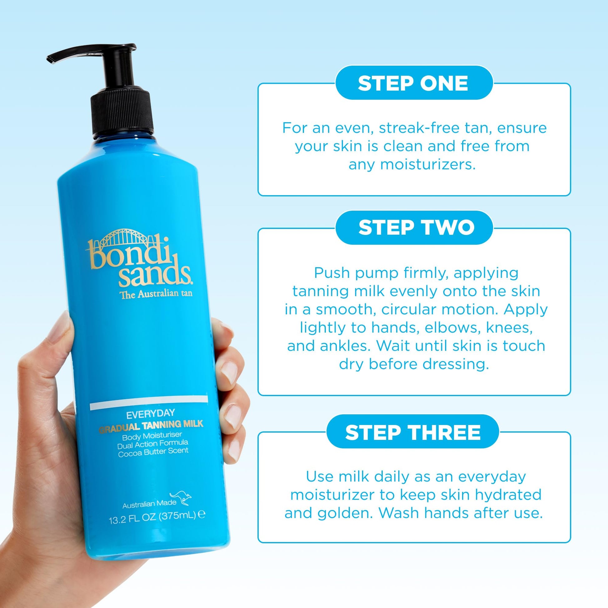 Bondi Sands Everyday Gradual Tanning Milk | Long-lasting, Tanning Body Moisturizer Enriched - PrimeBioHealth - canada supplements
