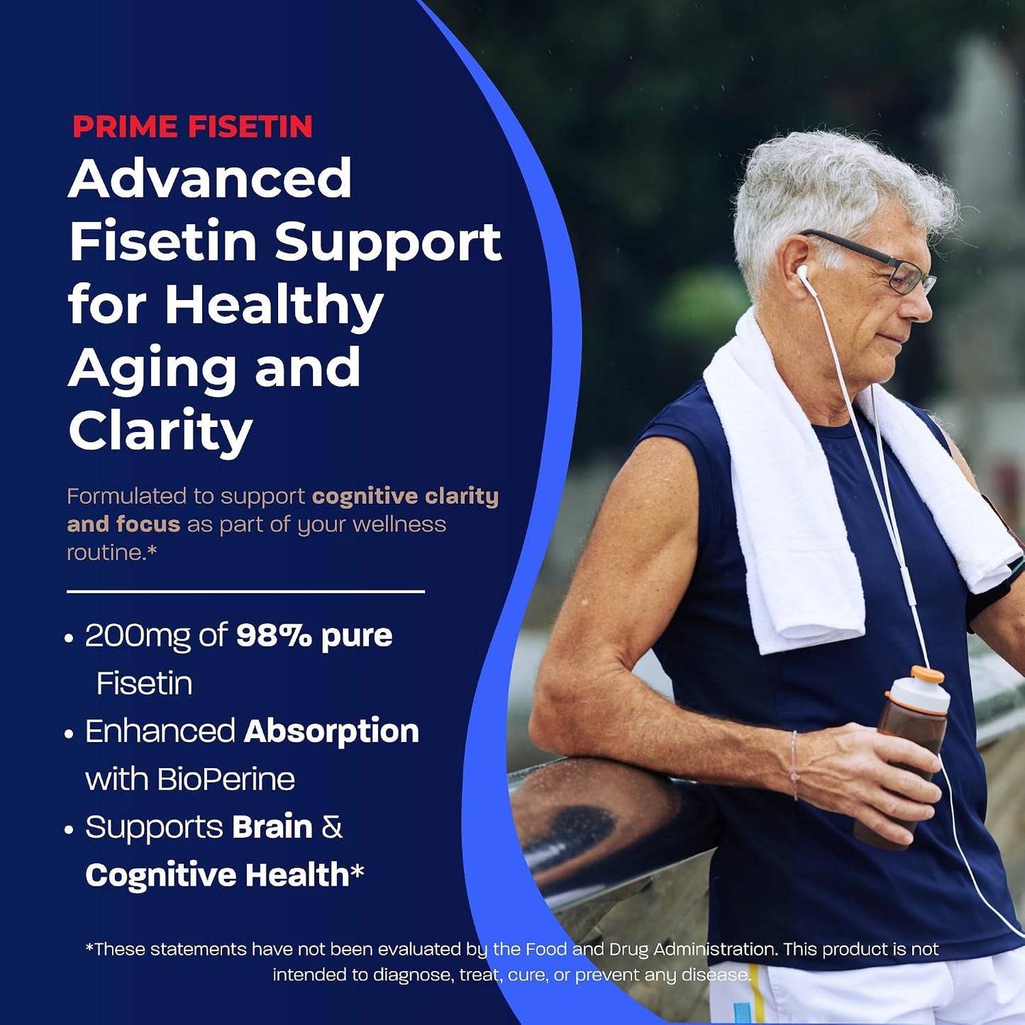 BONE SCIENCE Prime Fisetin 98% Plant-Based Flavonoid Supplement with Chamomile Extract, Trans-Pterostilbene, Phosphatidylcholine, and BioPerine - PrimeBioHealth - canada supplements