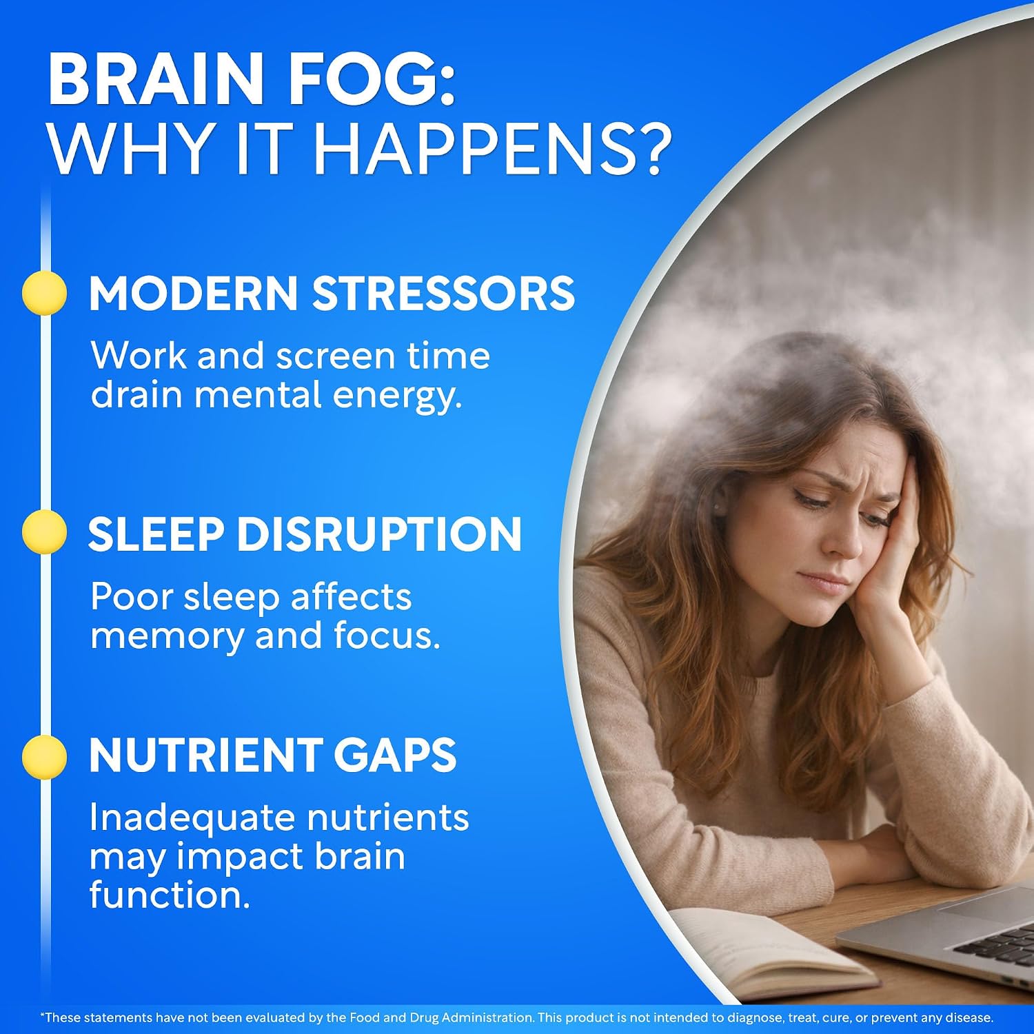 Brain Fog Supplement for Women – Memory & Focus Support for Perimenopause and Menopause – Cognitive Support with Phosphatidylserine, CognatiQ & L-Theanine – Brain Health Capsules – 60 Count - PrimeBioHealth - canada supplements